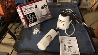 How To Bleed Brakes Easy  Harbor Freight Pneumatic Brake Fluid Bleeder [upl. by Syla]