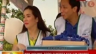 BT Kris Aquino todosuporta kay Jun Ynares sa kanyang kampanya [upl. by Lleira144]