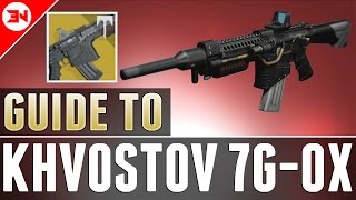 How To Get The Exotic Khvostov 7GOX  Schematics  Weapon Parts amp Page Locations Walkthrough [upl. by Ysac]