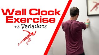 Wall Clock Exercise And Variations For Scapular Stability [upl. by Papotto]