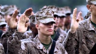 Marines Recite the Oath of Enlistment [upl. by Loy]