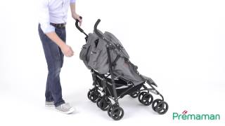 Poussette Twin   Buggy Twin Prémaman [upl. by Olecram]