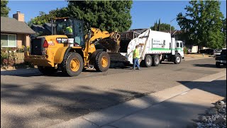 Sacramento County Bulky Waste Leach Rear Loader on Lots of Bulk Trash Part 22 [upl. by Jehovah]