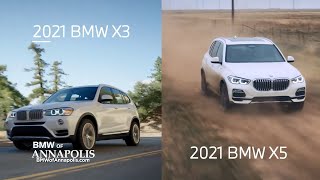 2021 BMW X3 vs BMW X5 SUV Comparison [upl. by Paluas]