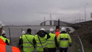 Visite guidée dans les entrailles du Pont de SaintNazaire [upl. by Llecram]