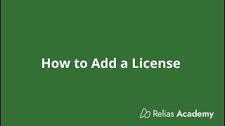 Relias Academy Adding a License to Your Account [upl. by Thamos]