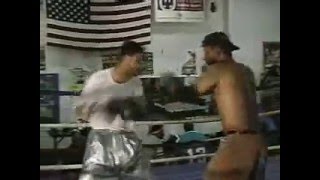 William Joppy training for Jermain Taylor camp video [upl. by Ekard]