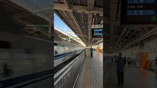 Shinkansen passing through a station [upl. by Ila301]