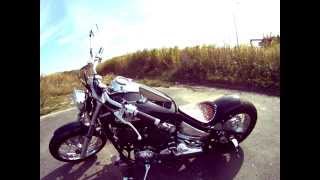 Yamaha XVS 650 Dragstar Vstar Custom Bobber sound [upl. by Bagger]