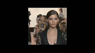 black evening wear elie saab haute couture paris fashion show [upl. by Metabel670]