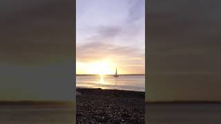 PampO Iona Time Lapse at Calshot Beach with Sunrise shorts [upl. by Nemraciram]