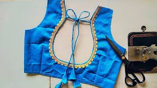 Without Fabric Matka Gala With Easy Dori Atach  Matka Gala  Dori Attaching  Cutting ✂️amp Stitching [upl. by Maurreen]