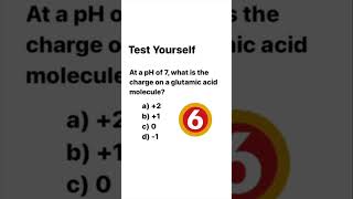 TestYourSelf 2  Glutamic Acid in a Neutral Solutions shorts [upl. by Luemas]