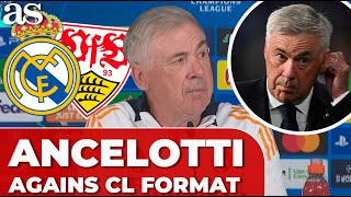 ANCELOTTI RAGES against NEW CHAMPIONS LEAGUE format [upl. by Audwin]