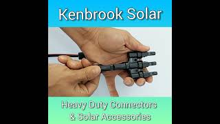 MC4 Connector 3 in 1 for Solar Panels installation shorts  Kenbrook Solar [upl. by Trinatte474]