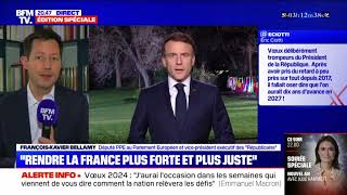 FX Bellamy invité à réagir aux vœux dEmmanuel Macron [upl. by Sined]