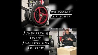 Wolverson Air Rower  Unboxing amp First Impression Review [upl. by Merill174]