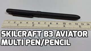 SKILCRAFT B3 Aviator MultiFunction PenPencil Unboxing and Review [upl. by Edelsten]