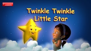 Twinkle Twinkle Little Star  Nursery Rhymes with lyrics [upl. by Vachel465]