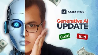 🤔Good or Bad Adobe Stock Generative AI update For Contributor Earning  Graphinir [upl. by Ehudd]