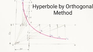 Hyperbole by Rectangular OrthogonalMethod Engg Drawing [upl. by Neom]