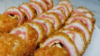 CHICKEN CORDON BLEU RECIPE NO OVEN AMY GUEVARRA [upl. by George116]