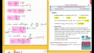 Chimie  Cours Avancement dune réaction 1 [upl. by Hahnke]