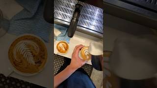 POV 2 latte art  Cappuccino vs Latte [upl. by Aissila]