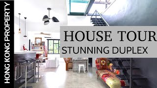 HOUSE TOUR  STUNNING DUPLEX  HONG KONG [upl. by Eirojam503]