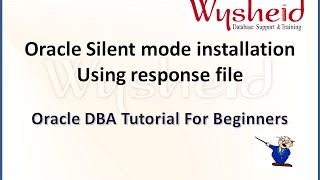 How to install Oracle RDBMS software in silent mode  Install Oracle using response file [upl. by Hightower23]