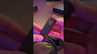 Quelle Clé Wifi 6E Unboxing Dongle USB MSI AXE5400 shorts pcgaming [upl. by Jacqui584]