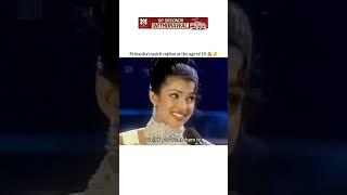 Miss world priyanka chopra smart reply at the pageantytshortsshortsfeedtrendingviralvideoshorts [upl. by Enneirdna]