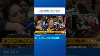 Las negociaciones por el salario mínimo iniciarán en dos semanas [upl. by Gerhardine]