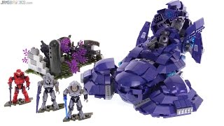 Mega Bloks Halo Covenant Wraith Ambush review [upl. by Alrrats]