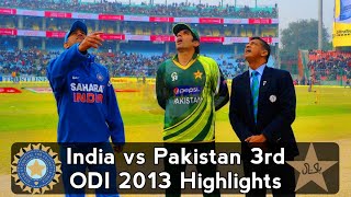 India vs Pakistan 3rd ODI 2013 at Delhi [upl. by Nylsirk]