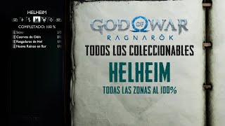 God of War Ragnarok  Helheim 100  Guía de todos los coleccionables de la zona al 100 [upl. by Meehahs]