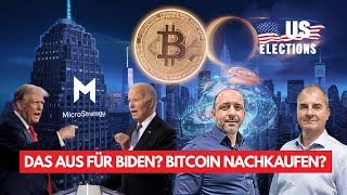 Podcast Bitcoin freier Fall MicroStrategy  US Wahlen  Tesla [upl. by Betteanne]