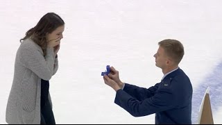 Marriage Proposal at RIT Hockey Game [upl. by Kirschner]