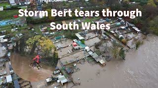 Major incident declared as Storm Bert wreaks havoc on South Wales valleys [upl. by Va]