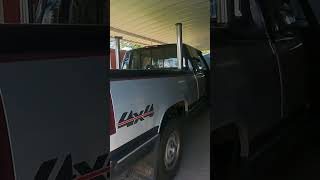 94 Silverado 65 turbo diesel 4quot straight pipe [upl. by Cerallua]