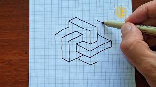 HOW TO DRAW 3D DRAWINGSTEP BY STEP [upl. by Dyol865]