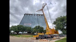 Davis Crane liebherr ltm1400 set up and work  Full video [upl. by Luz]