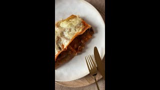 Lasagne z mięsem mielonym i sosem pomidorowym  przepis shorts [upl. by Cavanagh]