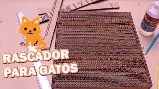 Como hacer un rascador de cartón para gatos 🐈 Rascador para gatos casero y facil [upl. by Akilegna454]