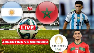 Argentina vs Morocco 22 Live Stream Olympics 2024 Football Match Today Score Highlights Vivo Direc [upl. by Noelopan554]