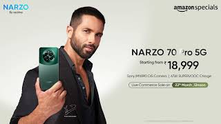 The NARZO 70 Pro 5G Launches  Flagship SONY IMX890 Camera Glass Design and 5G Speed [upl. by Trula]