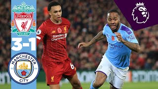 HIGHLIGHTS  Liverpool 31 Man City Fabinho Salah Mane Bernardo Silva [upl. by Melvina]