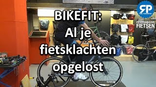 Goede zithouding op je fiets met een BIKEFIT Al je fietsklachten opgelost [upl. by Annaitat812]