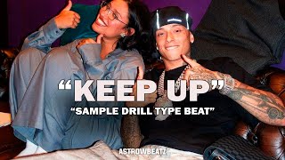 FREE Sad Melodic Drill x Central Cee x Raye x Lil Baby Type Beat  quotKEEP UPquot  MOI Sample Drill [upl. by Nachison]