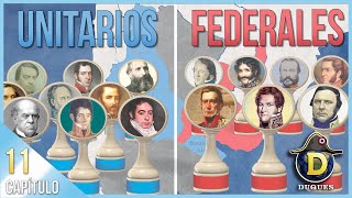 Unitarios y Federales 🔵⚔️🔴 RESUMEN  Serie Historia Argentina 🇦🇷 [upl. by Asira669]